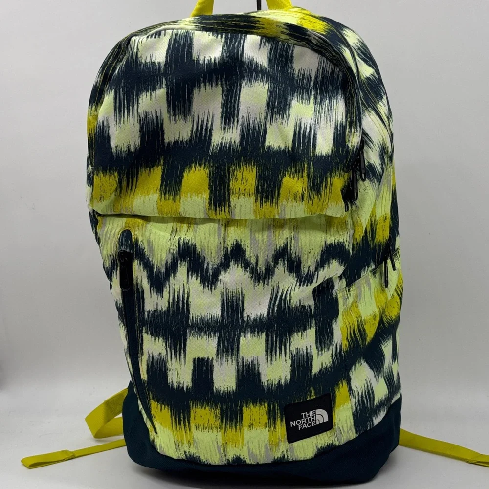 The North Face Black Yellow Patterned Backpack TOT8551F